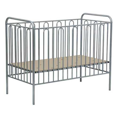 Кровать детская Polini Kids Vintage 110 металлическая, Серебро в Гулливер
