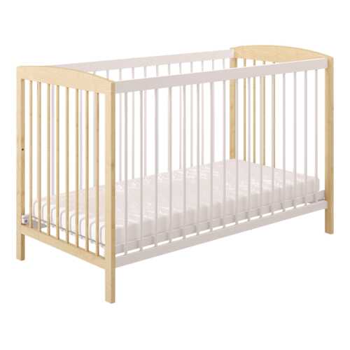 Кровать детская Polini Simple 101 натуральный+белый в Гулливер