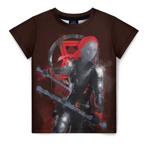 Детская футболка ВсеМайки 3D Black Widow, размер 122 в Гулливер