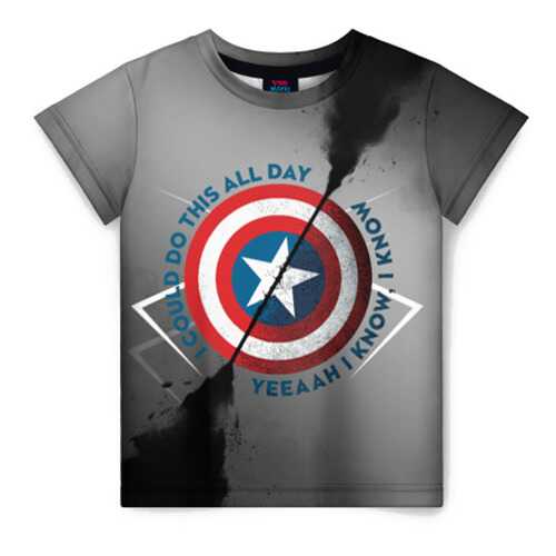 Детская футболка ВсеМайки 3D Capitan America, размер 158 в Гулливер