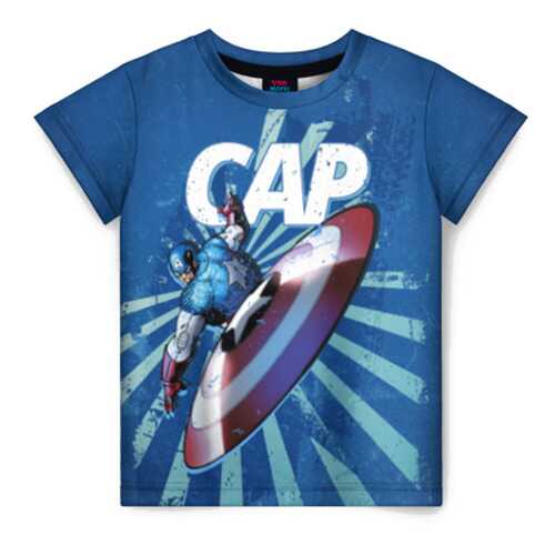 Детская футболка ВсеМайки 3D Captain America, р. 122 в Гулливер