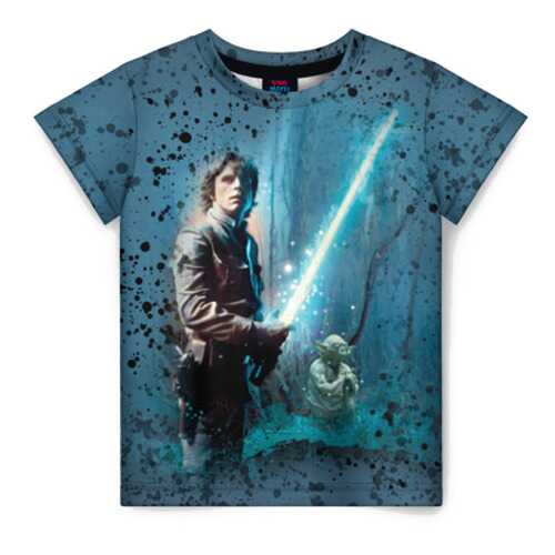 Детская футболка ВсеМайки 3D Luke Skywalker and Yoda, размер 110 в Гулливер
