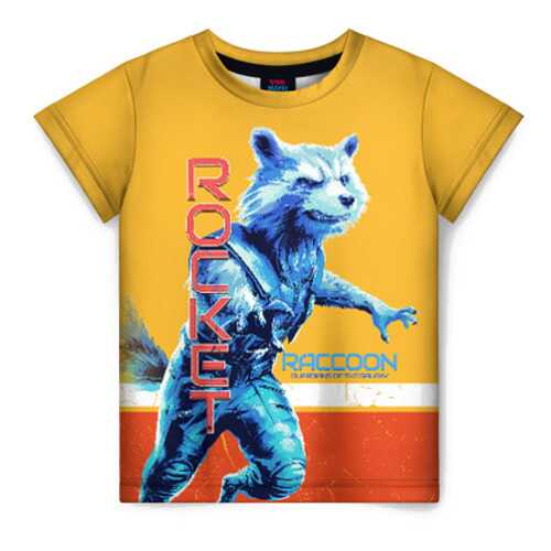 Детская футболка ВсеМайки 3D Rocket Raccoon, р. 158 в Гулливер