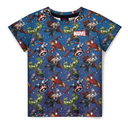 Детская футболка ВсеМайки 3D The Avengers pattern, р. 164 в Гулливер