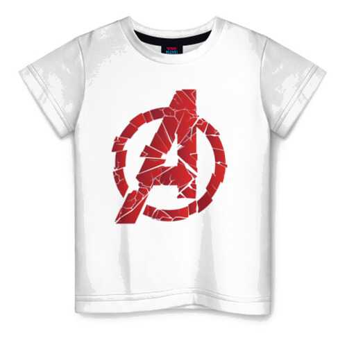 Детская футболка ВсеМайки Avengers logo red, размер 116 в Гулливер