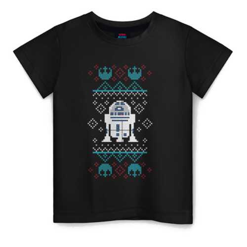 Детская футболка ВсеМайки R2-D2 Christmas Sweater хлопок, р. 164 в Гулливер
