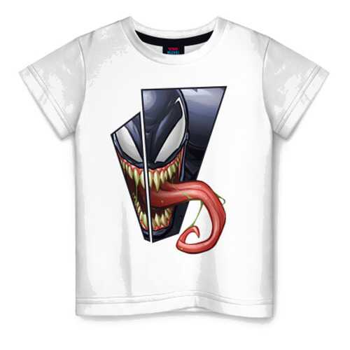 Детская футболка ВсеМайки Venom with tongue sticking out, размер 116 в Гулливер