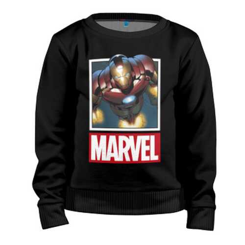 Детский свитшот ВсеМайки Iron Man хлопок, размер 164 в Гулливер