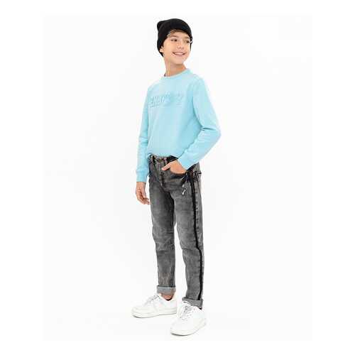 Джинсы для мальчиков Button Blue, цв. серый, р-р 122 в Гулливер