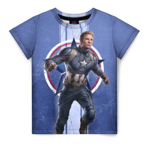 Детская футболка ВсеМайки 3D Captain America, размер 86 в Гулливер