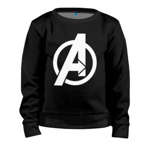 Детский свитшот ВсеМайки Avengers logo white, р. 86 в Гулливер
