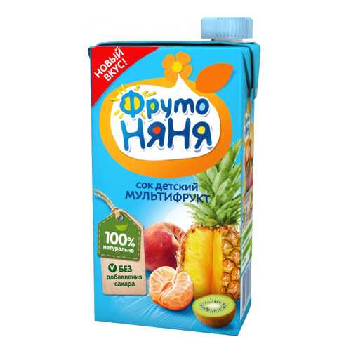 Сок ФрутоНяня Мультифруктовый с 3 лет 500 мл в Гулливер