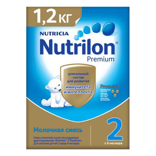 Молочная смесь Nutrilon Premium 2 от 6 до 12 мес. 1 200 г в Гулливер