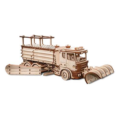 Конструктор Eco Wood Art 3D Snowtruck (снегоуборочная машина) из дерева в Гулливер