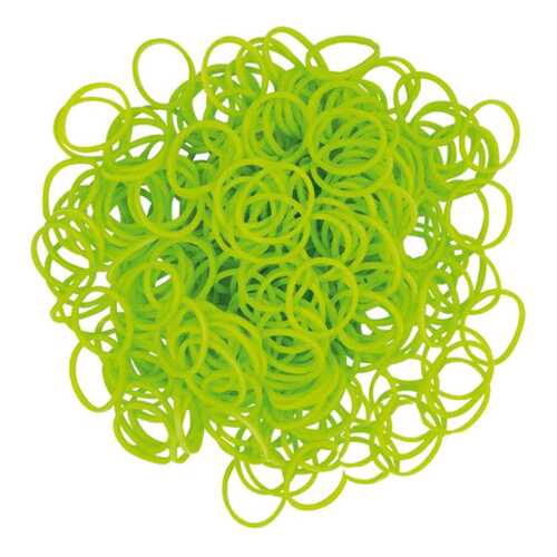 Плетение из резинок Rainbow Loom Набор резинок и С-клипс Неоново-зеленые в Гулливер