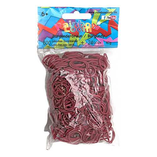 Плетение из резинок Rainbow Loom Solid Bands - Burgundy в Гулливер