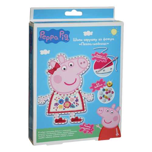Поделка из фетра Peppa Pig Шьем из фетра Пеппа-модница в Гулливер