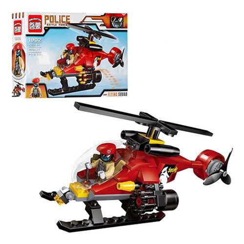 Конструктор пластиковый Brick Вертолет с фигуркой в Гулливер
