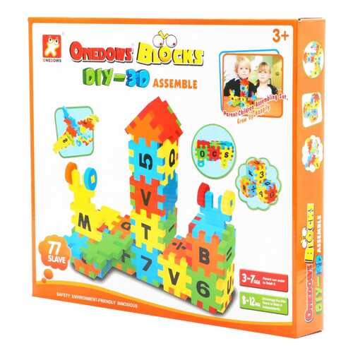 Мягкий конструктор Shenzhen toys onedows blocks 77 деталей Г40507 в Гулливер