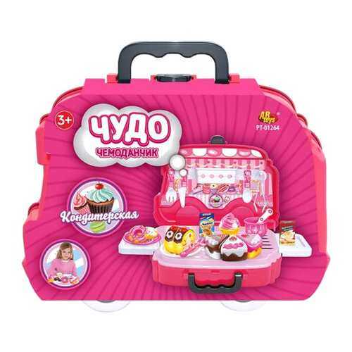 Игровой набор Abtoys Чудо-чемоданчик на колесиках Кондитерская 25 предметов, 127290-TN в Гулливер