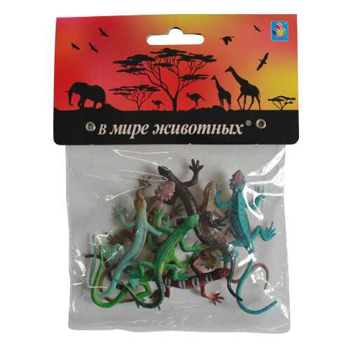 Игровой набор животных 1TOY Ящерицы в Гулливер