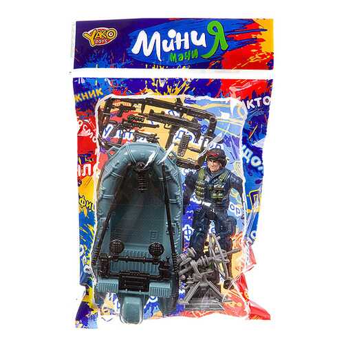 Набор игровой военный Yako Toys с полицейским и лодкой МиниМаниЯ M7595-2 в Гулливер
