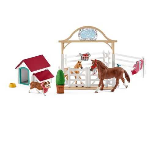 Набор Schleich Лошади для гостей Ханны с собакой Руби в Гулливер