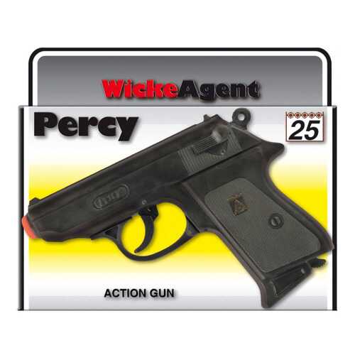 Пистолет игрушечный Percy 25-зарядные Gun, Agent 158mm, упаковка-короб в Гулливер
