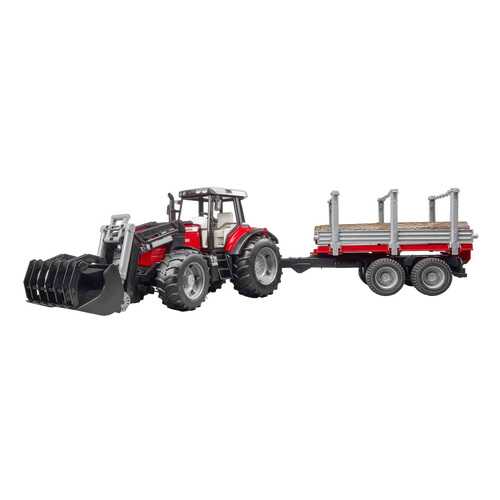 Трактор Massey Ferguson, c манипулятором и прицепом в Гулливер