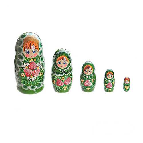 МАТРЕШКА 5 в 1 (расписная) МАЛАЯ (деревянная игрушка+Нескучные игры+матрешка/8055) в Гулливер