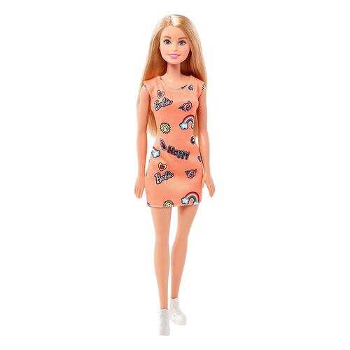 Кукла Barbie Стиль Оранжевое платье FJF14 в Гулливер
