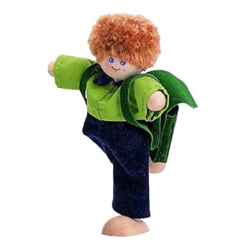 Кукла PlanToys Деревянная Мальчик, 10 см в Гулливер