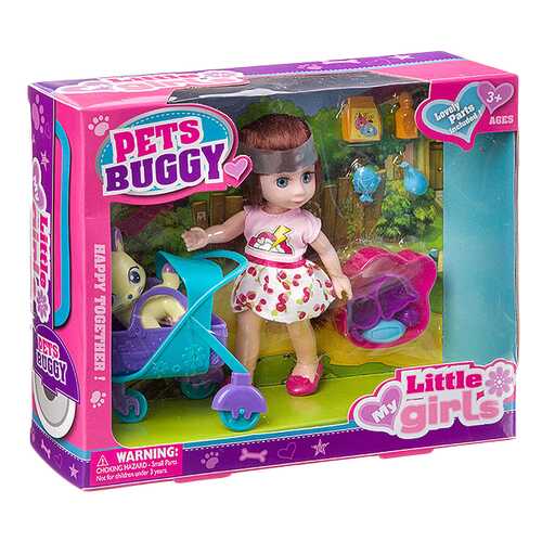 Набор игровой с куклой Pets Buggy, BOX, 2 вида, арт.63002. в Гулливер