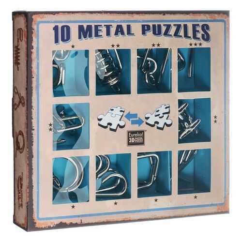 Головоломка Eureka 3D Puzzle синий металлический 10 шт. 473356 в Гулливер