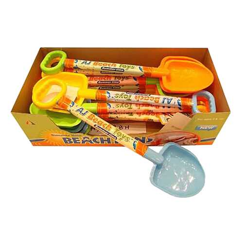 Лопата пластмассовая Junfa Toys AJ008BHпц с выдвижной ручкой 55,5 см в Гулливер