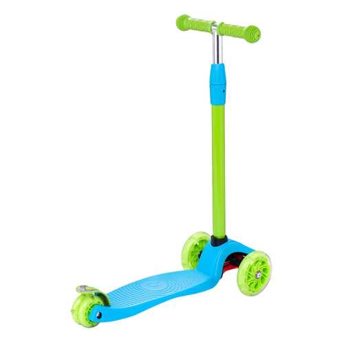 Самокат 3-колесный Ridex Zippy 2.0 3D 120/80 мм Голубой в Гулливер