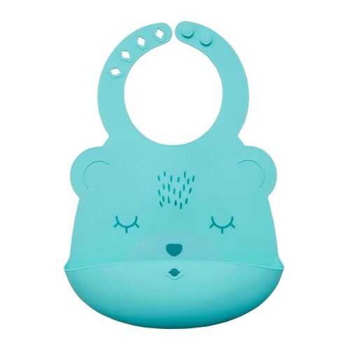Силиконовый нагрудник Tiny Twinkle Мятный мишка в Гулливер