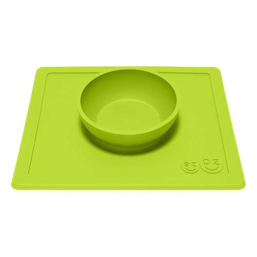 Тарелка детская Ezpz Happy bowl лайм в Гулливер