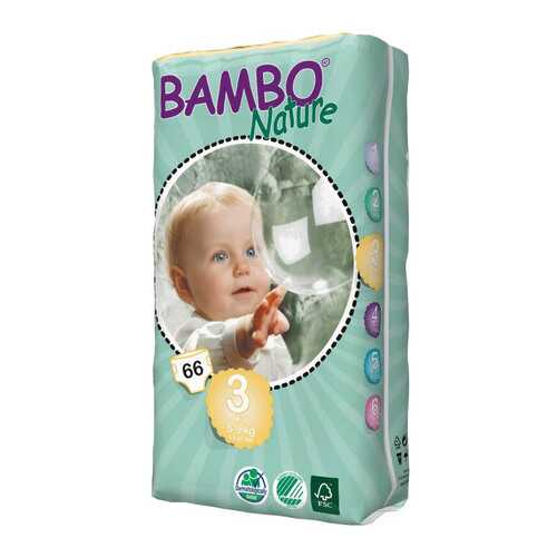 Подгузники Bambo Nature Midi (5-9 кг), 66 шт. в Гулливер