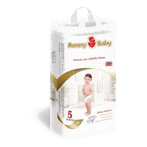 Подгузники детские одноразовые Mommy Baby (размер 5), 12-18 кг, 40 шт. в Гулливер