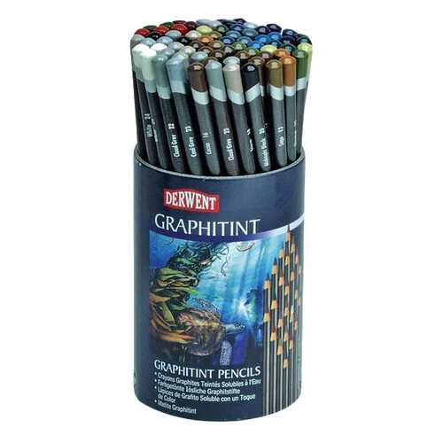 Карандаши цветные Derwent Graphitint 700804 72 шт в Гулливер