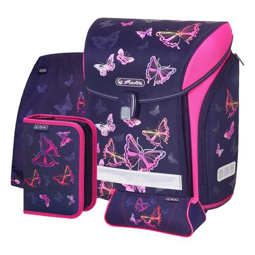 Ранец детский Herlitz New Midi Plus Rainbow Butterfly в Гулливер